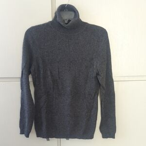 Charter Club Gray Turtleneck Sweater Classic Knit